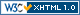 Logo di conformità XHTML1.0 Transitional